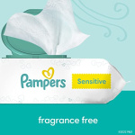 Pampers Sensitive Baby Wipes, Water Based, Hypoallergenic and Unscented, 8 Fip-Top Packs, 4 Refill Packs (1008 Wipes Total) [Packaging May Vary] - Image 4