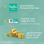 Pampers Pure Protection Diapers - Size 6, One Month Supply (108 Count), Hypoallergenic Premium Disposable Baby Diapers - Image 2