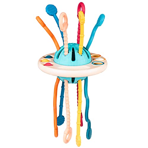 Baby Toys 6 to 12-18 Months,Montessori Toys for 1 Year Old,Sensory Toys for Toddlers,Pull String Activity Motor Skills for Travel,Infants Toys for 1 Year Old,for Babies Girls Boys Gifts