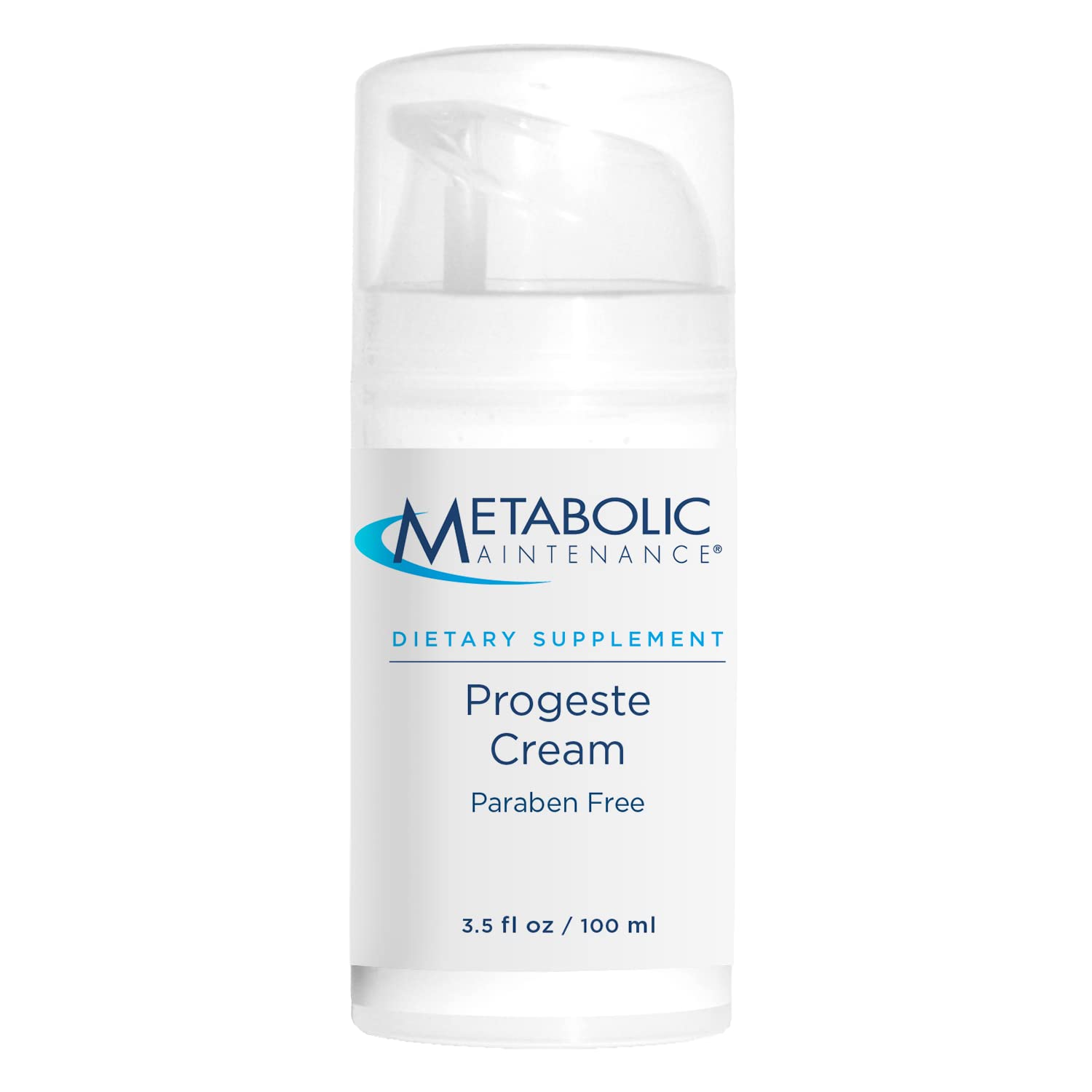 Metabolic Maintenance Progeste Cream - 20mg Progesterone Cream for Women - Bio-Identical Progesterone from Wild Yam Cream - Use for Gentle Hormone Support - Paraben Free + Plant-Based (3.4 oz)