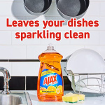 Ajax Ultra Triple Action Liquid Dish Soap, Orange Scent, 90 Fluid Ounce - Image 9