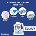 Lysol Laundry Sanitizer Additive, Bacteria-Causing Laundry Odor Eliminator, 0% Bleach Laundry Sanitizer, color, , Multi 90 Fl Oz Crisp Linen - Image 5