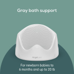 Angelcare Baby Bath Support (Gray) | Ideal for Babies Less Than 6 Months Old - Image 8