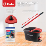 O-Cedar EasyWring Microfiber Spin Mop, Bucket Floor Cleaning System, Red, Gray, Standard - Image 14
