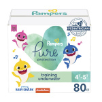 Pampers Pure Protection Training Pants Baby Shark - Size 4T-5T, 80 Count, Premium Hypoallergenic Training Underwear