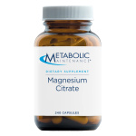Metabolic Maintenance Magnesium Citrate Capsules - Magnesium Supplement for Calm, Sleep, Muscle & GI Support - Magnesium Citrate Supplement with Vitamin C (240 Capsules)