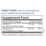 Metabolic Maintenance Magnesium Citrate Capsules - Magnesium Supplement for Calm, Sleep, Muscle & GI Support - Magnesium Citrate Supplement with Vitamin C (240 Capsules) - Image 3