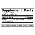 Metagenics Vitamin D3 5000 - for Immune Support, Bone Health & Heart Health* - High Potency Vitamin D - Non-GMO - Gluten-Free - 120 Softgels - Image 8