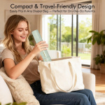 Portable Changing Pad - Baby Changing Pad, Wipeable Diaper Changing Pads, Waterproof Foldable Vegan Leather Portable Changing Mat for Travel & Home, Light Green, 27.5" x 15.7" - Image 6
