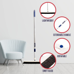 Candor Rotatable Push Broom | 63 Inch Long Lightweight Flexible Cleaning Brush Swiftly Glides Under Beds, Tables, Sofas, Ovens | Also Includes A Handy Brush to Clean The Broom | 18 Inch Head - Image 8