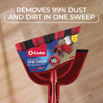 O-Cedar One Sweep Broom with Step-On Dustpan | Remove 99% with One | Lightweight Quiet Cleaning Tool | Ideal for Pet Owners - Image 20