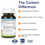 Carlson - Kid's Chewable Iron, 15 mg, Superior Absorption, Blood Health, Energy Production & Optimal Wellness, Natural Strawberry Flavor, 60 Tablets - Image 9