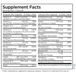 Metabolic Maintenance The Big One Without Iron - Vitamin A, Vitamin B, Folate Daily Multivitamin - Contains Trace Minerals in Bioavailable Forms (90 Capsules) - Image 4