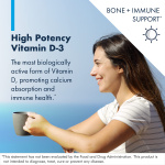 Metabolic Maintenance Vitamin D-3, 25,000 IU - Vitamin D Supplement with Vitamin K2 to Support Bone Health & Density - Contains Vitamin K2 MK-7 (60 Capsules) - Image 5